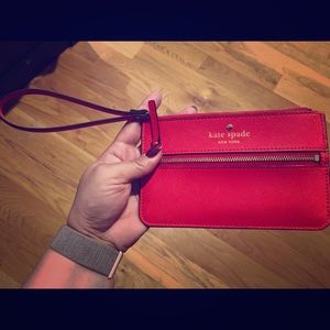 Kate Spade wristlet RED